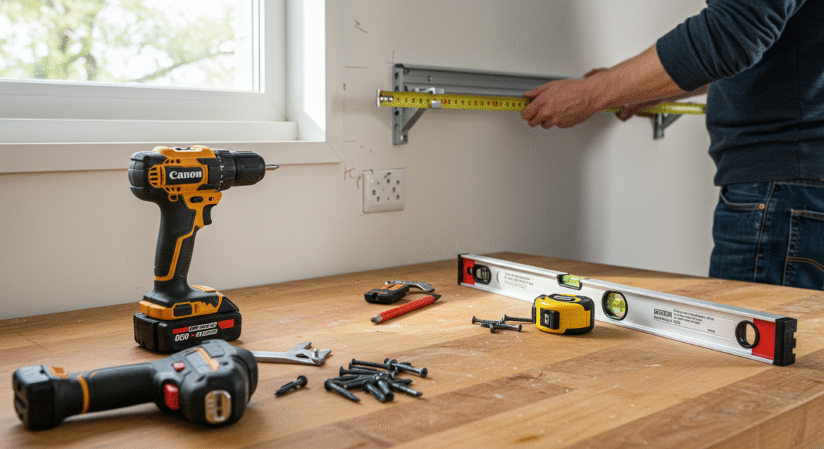 Montaż szafek wiszących na listwie – krok po kroku