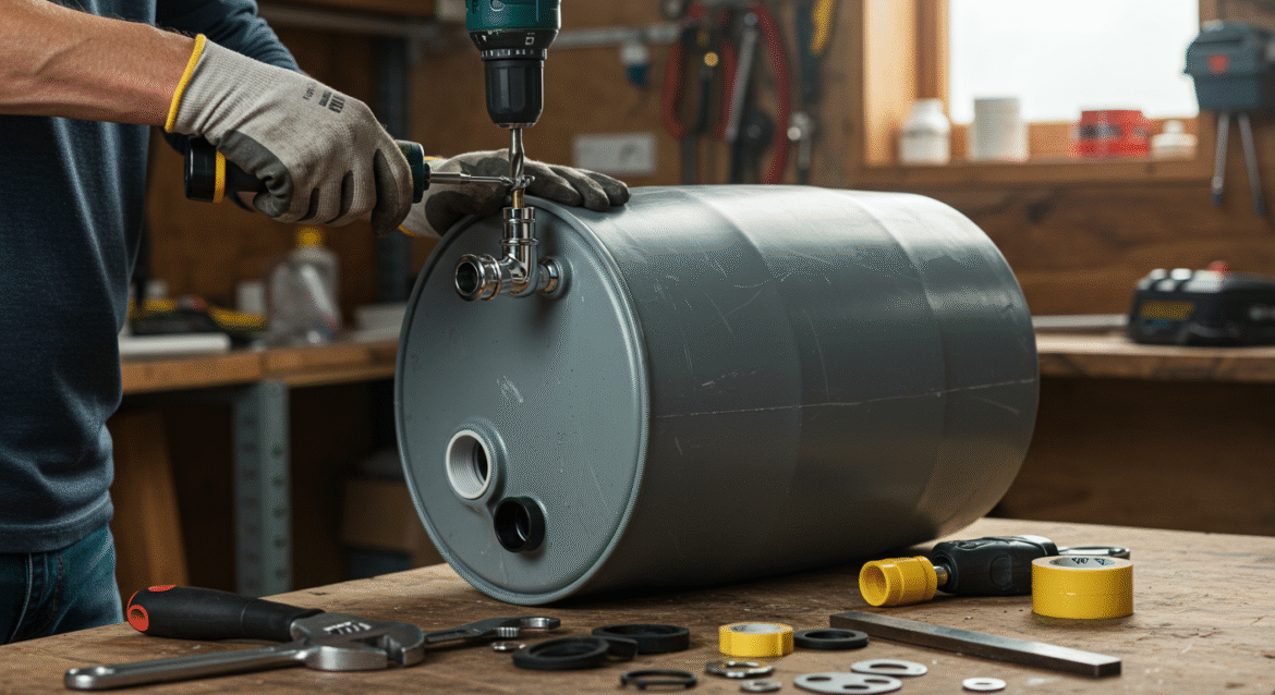 Jak zamontować kranik do beczki plastikowej – poradnik